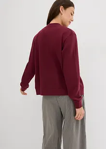 Sweat bomber met een knoopsluiting, bonprix