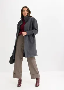 Korte coat in wollen look, bonprix