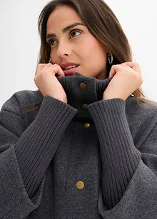 Korte coat in wollen look, bonprix