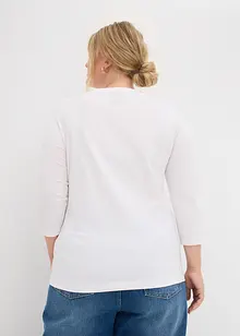 Shirt met 3/4 mouwen van biologisch katoen, bonprix