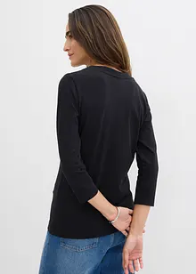 Shirt met 3/4 mouwen van biologisch katoen, bonprix