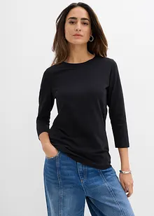 Shirt met 3/4 mouwen van biologisch katoen, bonprix