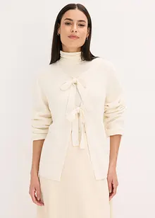 Fijngebreid vest in een katoenmix, bonprix