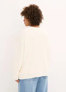 Fijngebreid vest in een katoenmix, bonprix