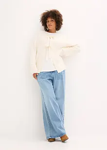 Fijngebreid vest in een katoenmix, bonprix