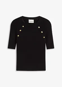 Fijngebreide trui in een soepele viscosemix, bonprix