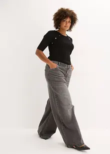 Fijngebreide trui in een soepele viscosemix, bonprix