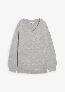 Fijngebreide trui met ballonmouwen, bonprix