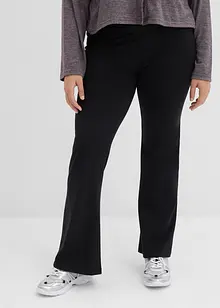Flared broek van biologisch katoen met stretch, bonprix