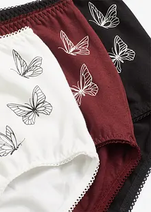 Tailleslip met biologisch katoen (set van 3), bonprix