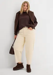 Corduroy broek in barrel model, bonprix