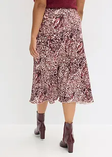 Satijnen rok met structuur, bonprix