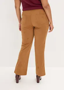 Flared broek van imitatiesuède, bonprix