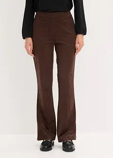 Flared broek van imitatiesuède, bonprix