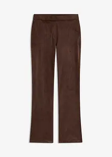 Flared broek van imitatiesuède, bonprix