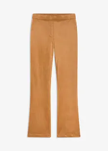Flared broek van imitatiesuède, bonprix