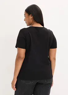 Shirt met strassapplicatie, bonprix