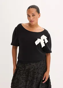 Trui met strikapplicatie, bonprix