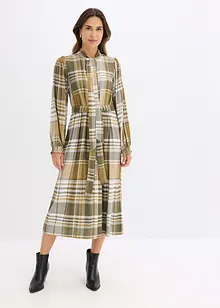 Midi jurk met strik, bonprix