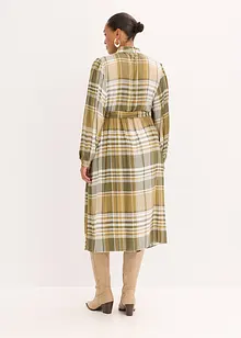 Midi jurk met strik, bonprix