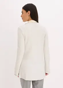 Kort gebreid vest met pailletten en glanzend garen, bonprix