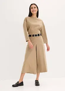 Broek met visgraatpatroon in wollook, bonprix