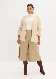 Broek met visgraatpatroon in wollook, bonprix