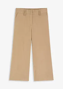 Broek met visgraatpatroon in wollook, bonprix