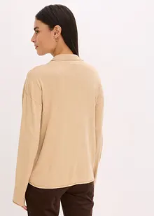 Fijngebreid vest in overhemd look, bonprix