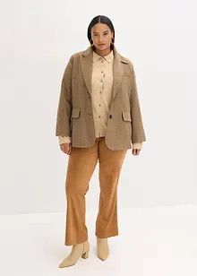 Fijngebreid vest in overhemd look, bonprix