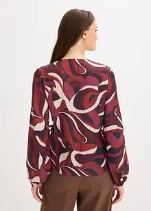 Wikkelblouse van soepelvallend satijn, bonprix