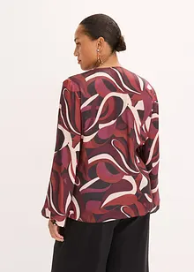 Wikkelblouse van soepelvallend satijn, bonprix