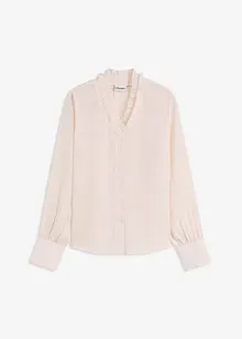 Chiffon blouse met ruches, bonprix