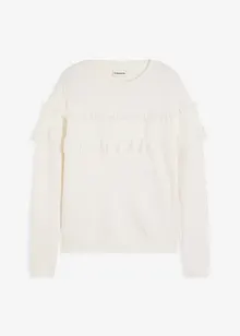 Trui met volants, bonprix