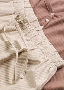 Loungewear geribd shirt met een geweven broek, bonprix