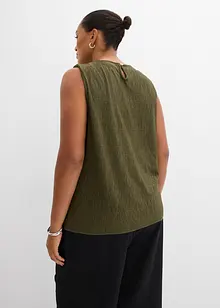 Blouse van gestructureerde crinkle, bonprix