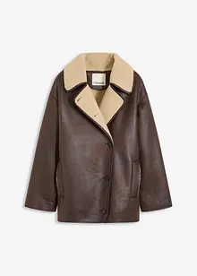 Jas van imitatielamsleer, bonprix