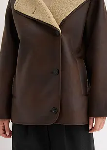 Jas van imitatielamsleer, bonprix