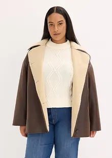 Jas van imitatielamsleer, bonprix