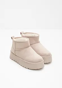 Gewatteerde plateau boots, bonprix