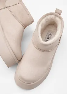 Gewatteerde plateau boots, bonprix