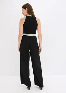 Jumpsuit van gestructureerde crèpe, bonprix