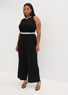 Jumpsuit van gestructureerde crèpe, bonprix
