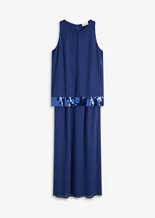 Maxi jurk van fijne georgette met pailletten, bonprix