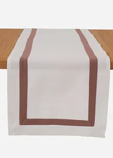 Tafelloper van biologisch katoen met een gekleurde rand, bonprix