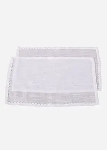 Placemats met een decoratieve bies (set van 2), bonprix