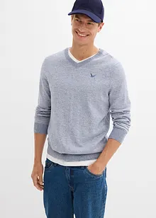Fijngebreide trui met katoen, bonprix