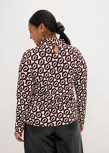 Shirt met opstaande kraag en structuur, bonprix