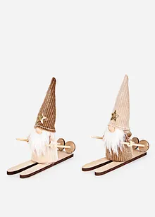 Decoratieve dwergen (skiërs) (set van 2), bonprix