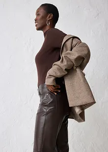 Leren broek van lamsnappa, bonprix